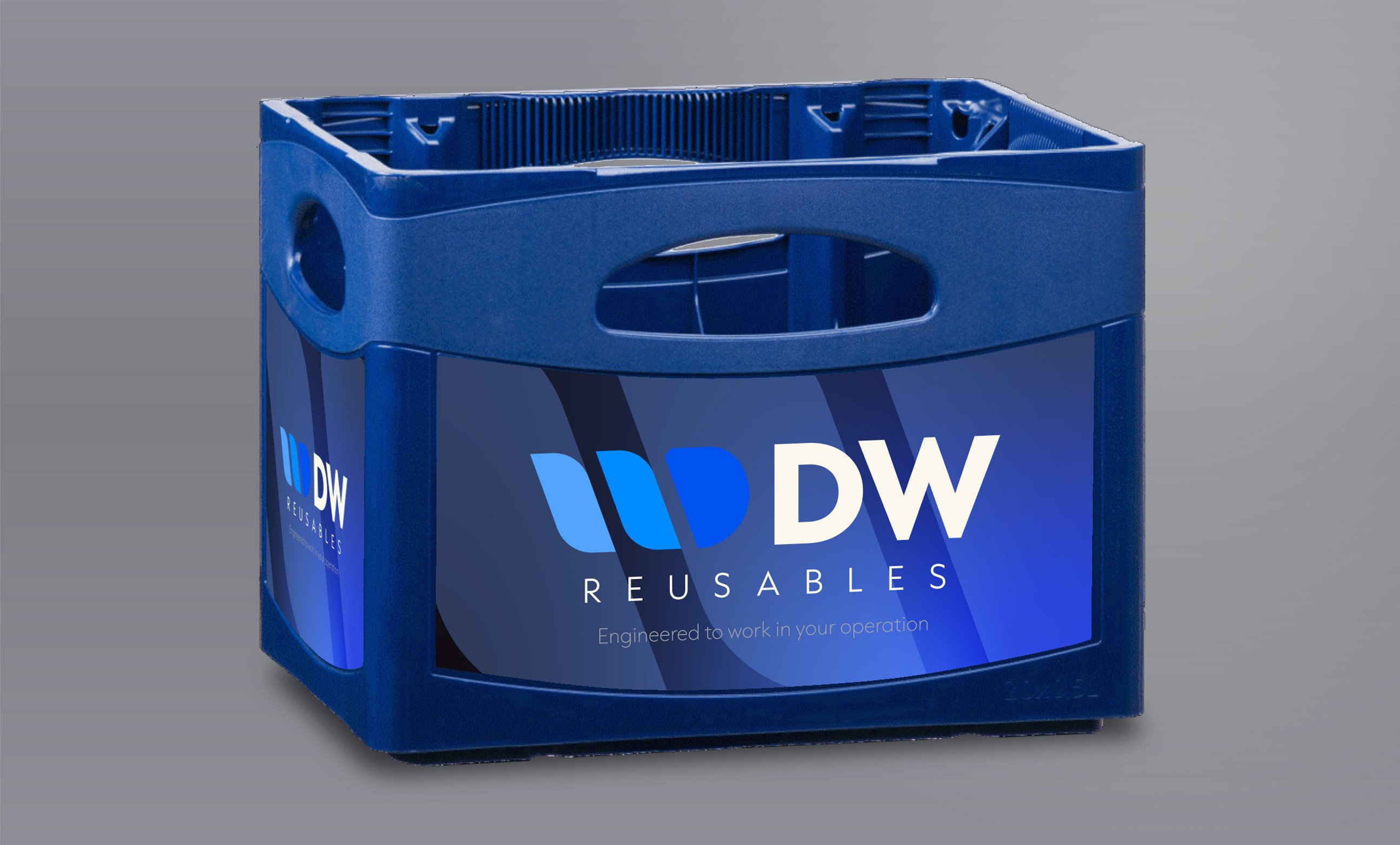 Exists in three sizes. Different sizes of this crate family can be combined for maximum brand awareness. Suitable for IML labels.